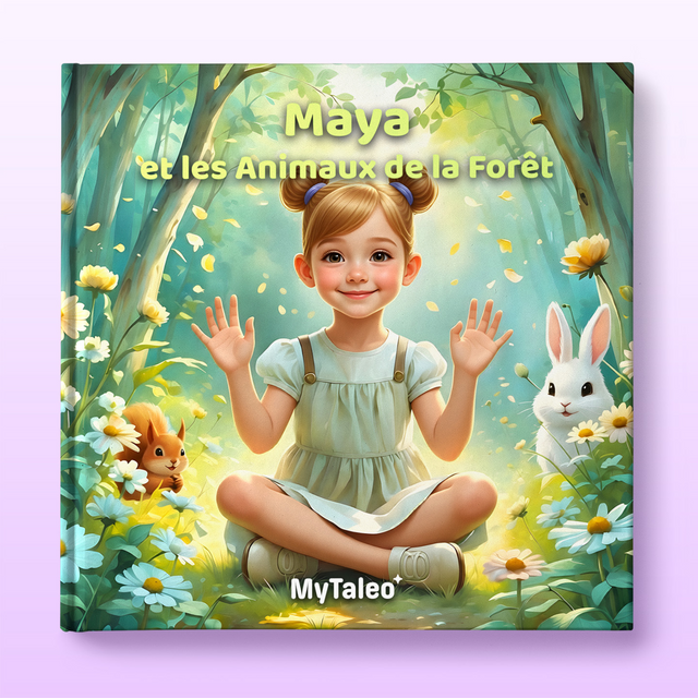 La fille et les animaux de la forêt