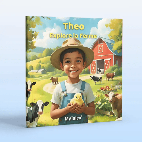 Le garçon explore la ferme